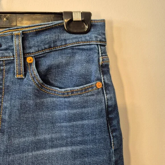 Levi's Wedgie Straight Button Fly Jeans Size 29 x 28 - Picture 4 of 15